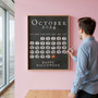 Halloween Advent Calendar Canvas - October 31 Countdown Wall Art For Spooky Season DéCor