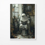 Retro Ghost Halloween Canvas Spooky Dark Academia Wall Art For Bedroom Or Dorm