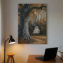 Personalized Vintage Ghost Halloween Canvas - Cute & Gothic Art For Spooky Home DéCor