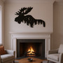 Rustic Moose Metal Wall Art for Home Décor