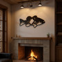 Custom Bass Fish Metal Wall Art for Home Decor