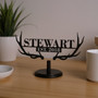 Personalized Antlers Metal Monogram Sign for Home Decor