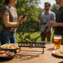 Bass fishing LED metal wall art sign, brushed steel look with hook and rod motif, custom name, Father’s Day gift for anglers