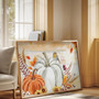 Elegant Autumn Decor Canvas - Maple & Pumpkin Art for Home Walls