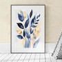 Elegant Blue Botanical Canvas Decor For Any Room (Modern Style)