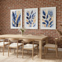 Elegant Blue Botanical Canvas Decor For Any Room (Modern Style)