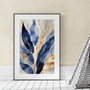 Elegant Blue Botanical Canvas Decor For Any Room (Modern Style)