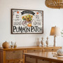 Family Name Pumpkin Patch Canvas for Rustic Thanksgiving Decor