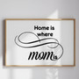 Home Is Where Mom Is - Personalized Canvas Gift for Mother's Day