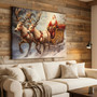 Nostalgic Santa Sleigh Canvas - Cozy Holiday Wall Art for Home