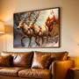 Nostalgic Santa Sleigh Canvas - Cozy Holiday Wall Art for Home
