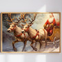 Nostalgic Santa Sleigh Canvas - Cozy Holiday Wall Art for Home