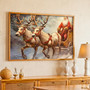 Nostalgic Santa Sleigh Canvas - Cozy Holiday Wall Art for Home