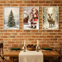 Nostalgic Santa Sleigh Canvas - Cozy Winter Wall Art for Your Home