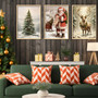 Nostalgic Santa Sleigh Canvas - Cozy Winter Wall Art for Your Home