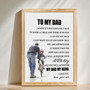Heartfelt Personalized "Dad Hero" Canvas for Son's Special Gift