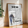 Heartfelt Personalized "Dad Hero" Canvas for Son's Special Gift