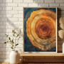 Tree Ring Canvas - Abstract Wall Art For Living Room