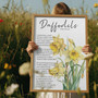 Wordsworth-Inspired Daffodil Canvas Art for Romantic Wall Decor
