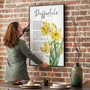 Wordsworth-Inspired Daffodil Canvas Art for Romantic Wall Decor
