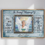 Heartfelt Angel Wings Memorial Canvas for Sympathy & Remembrance