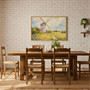 Cozy Country Windmill Canvas Art Antique Style For Living Room