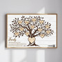 Custom Family Tree Canvas - Rustic Heritage Name Art Keepsake