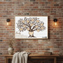 Custom Family Tree Canvas - Rustic Heritage Name Art Keepsake
