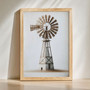 Custom Farmhouse Windmill Canvas - Vintage Homestead Wall Art