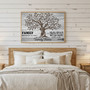 Family Tree Canvas Wall Art Gift for Family