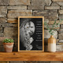 Father's Day Lion Dad Portrait Canvas - Strong Family Love Gift