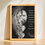 Father's Day Lion Dad Portrait Canvas - Strong Family Love Gift