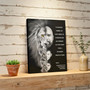 Father's Day Lion Dad Portrait Canvas - Strong Family Love Gift