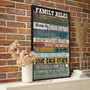 Heartfelt Family Rules Canvas - Personalized Farmhouse Style Art