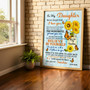 Heartfelt Mother-Daughter Poem Canvas Art - Bedroom Gift from Mom
