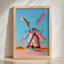 Vibrant Windmill Canvas - Modern Farmhouse Bedroom Charm Vibrant Windmill Canvas - Modern Farmhouse Bedroom Charm