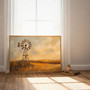 Cozy Vintage Windmill Canvas - Rustic Farmhouse Landscape Art For Country Home