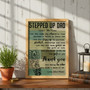 Custom Stepdad Definition Canvas - Father's Day & Birthday Gift