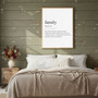 Family Definition Canvas - Minimalist Modern Wall Art Print