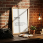 Family Definition Canvas - Minimalist Modern Wall Art Print