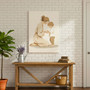 Heartfelt Minimalist Mother Son Bond Canvas Keepsake