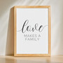 Inspirational Family Love Canvas Art - Housewarming Gift Inspirational Family Love Canvas Art - Housewarming Gift