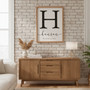 Personalized Family Name Canvas - Custom Monogram Wall Art
