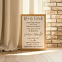 Family Rules Canvas – Inspirational Wall Art for Home Decor