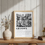 Thoughtful Grandpa Definition Canvas With Custom Photo Collage For Father's Day - Pop Pop Wall Art Gift