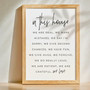 Inspiring Family Rules Canvas – Living Room Wall Decor and Motivational Quotes