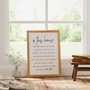 Inspiring Family Rules Canvas – Living Room Wall Decor and Motivational Quotes