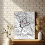 Map Your Love - Custom Canvas Art for Couple's New Home Gift