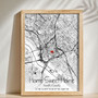 Map Your Love - Custom Canvas Art for Couple's New Home Gift