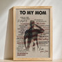 Soldier's Personalized Canvas - A Mother-Son Bond Birthday Gift